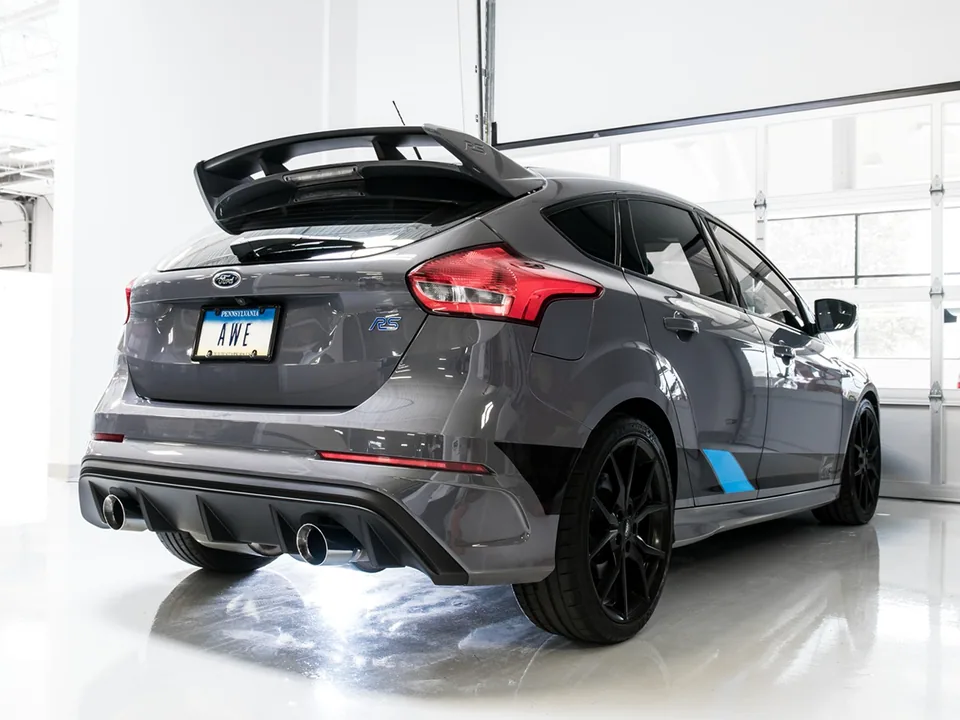 AWE Tuning 16-18 Ford Focus RS SwitchPath Cat-back Exhaust - Chrome Silver Tips 3025-32024 5 of 5