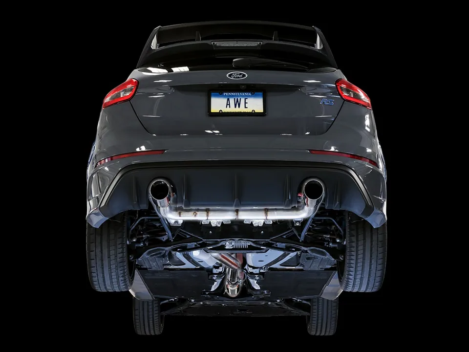 AWE Tuning 16-18 Ford Focus RS Track Edition Cat-back Exhaust - Chrome Silver Tips 3020-32030 3 of 5