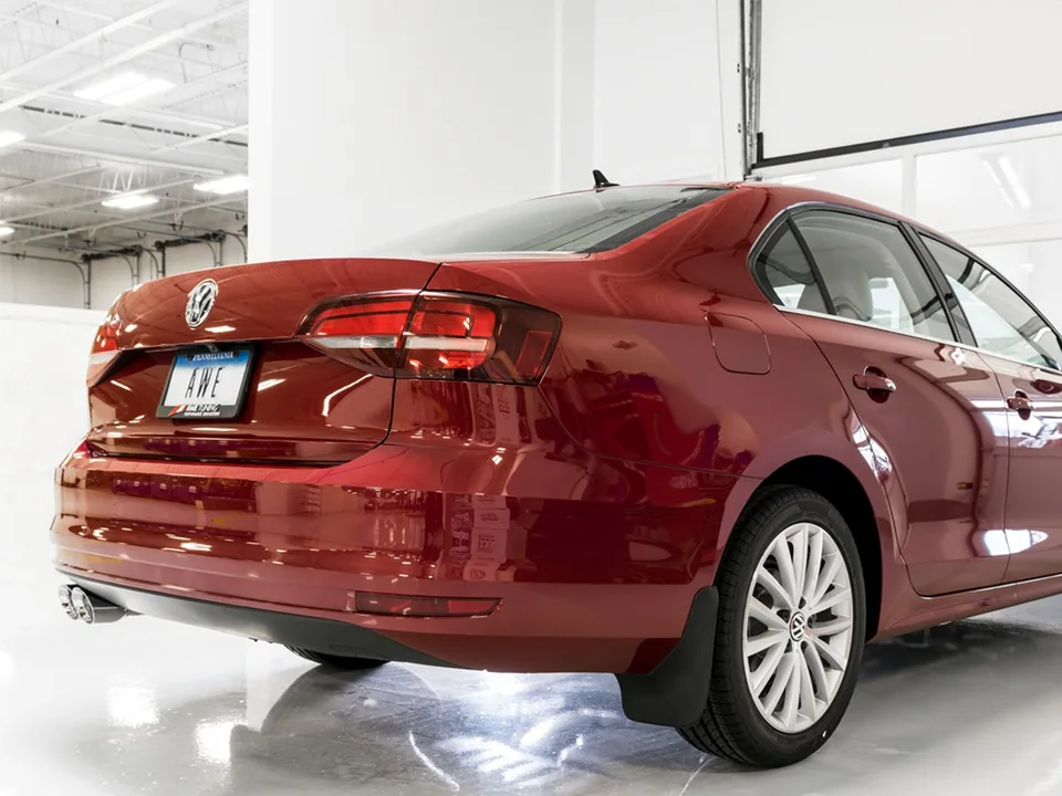 AWE Tuning 16-18 Volkswagen Jetta Mk6 1.4T Track Edition Exhaust - Chrome Silver Tips 3020-22032 3 of 4