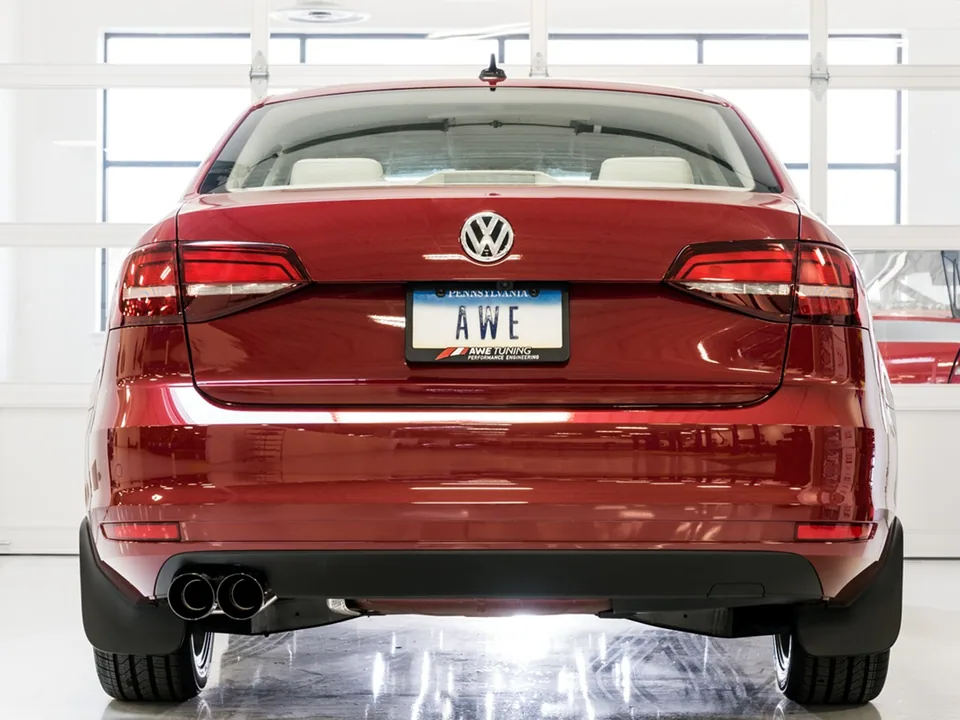 AWE Tuning 16-18 Volkswagen Jetta Mk6 1.4T Track Edition Exhaust - Diamond Black Tips 3020-23034 3 of 4