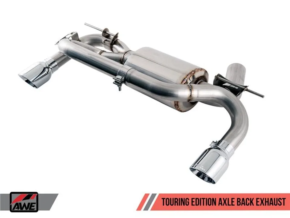 AWE Tuning 16-20 BMW F3X 340i / 440i Touring Edition Axle-Back Exhaust - Carbon Fiber Tips 3010-35004 1 of 6