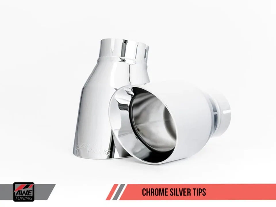 AWE Tuning 16-20 BMW F3X 340i Touring Edition Axle-Back Exhaust - Chrome Silver Tips (102mm) 3010-32034 5 of 6