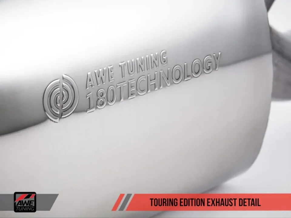 AWE Tuning 16-20 BMW F3X 340i Touring Edition Axle-Back Exhaust - Chrome Silver Tips (90mm) 3010-32032 4 of 6