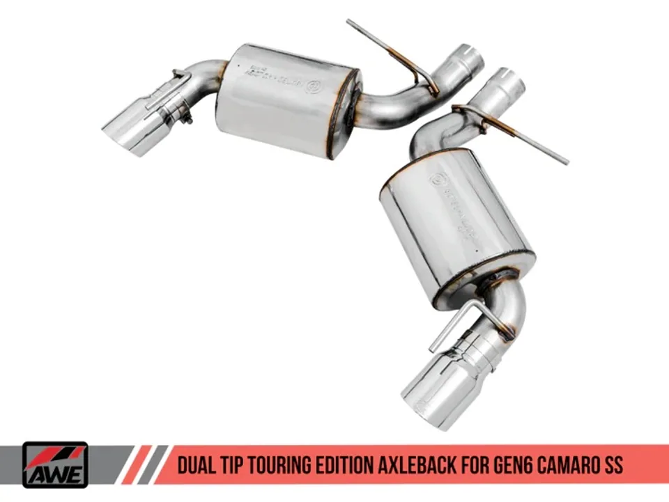 AWE Tuning 16-22 Chevrolet Camaro SS Axle-back Exhaust - Touring Edition (Chrome Silver Tips) 3015-32103 1 of 1