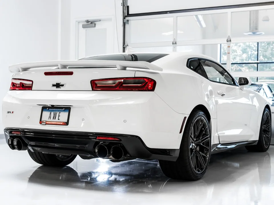 AWE Tuning 16-22 Chevy Camaro SS Res Cat-Back Exhaust -Touring Edition (Quad Diamond Black Tips) 3015-43114 5 of 6