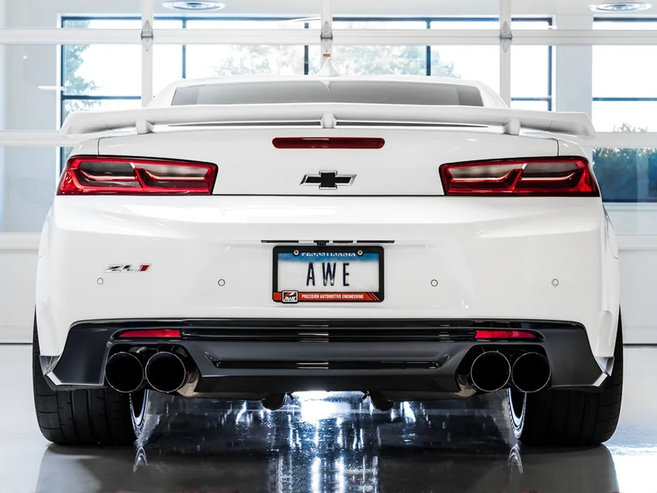 AWE Tuning 16-22 Chevy Camaro SS Res Cat-Back Exhaust -Touring Edition (Quad Diamond Black Tips) 3015-43114 6 of 6