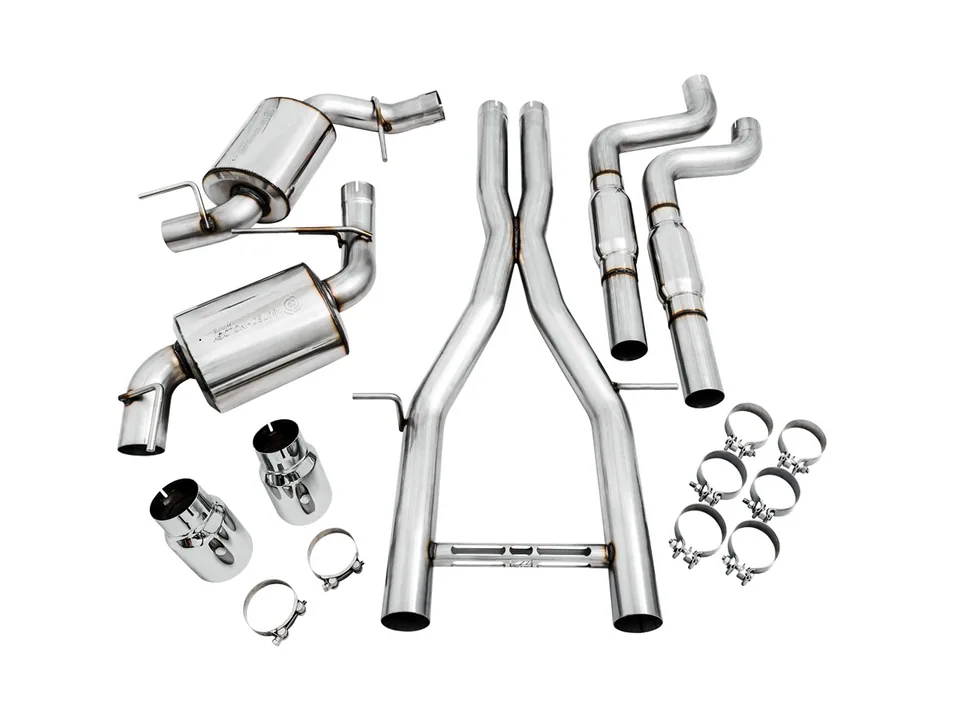 AWE Tuning 16-22 Chevy Camaro SS Resonated Cat-Back Exhaust - Touring Edition (Chrome Silver Tips) 3015-32102 2 of 5