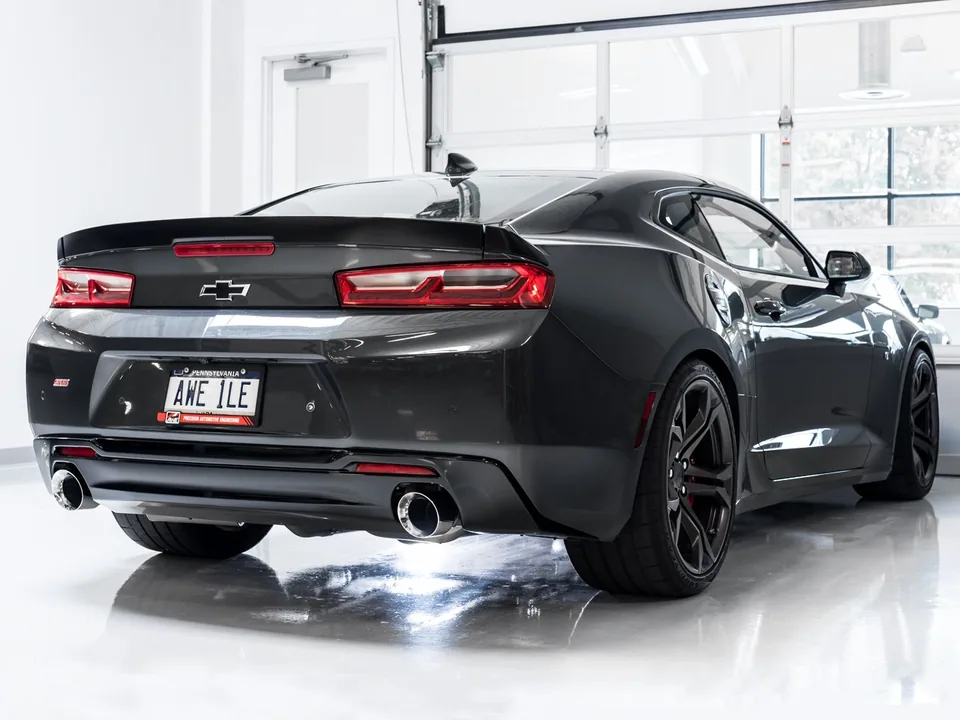 AWE Tuning 16-22 Chevy Camaro SS Resonated Cat-Back Exhaust - Track Edition (Chrome Silver Tips - Dual Outlet) 3015-32100 5 of 6