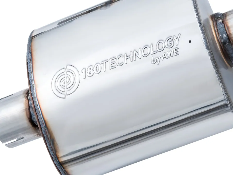 AWE Tuning 17-18 Audi B9 A4 Touring Edition Exhaust Dual Outlet - Diamond Black Tips (Includes DP) 3015-33078 2 of 5