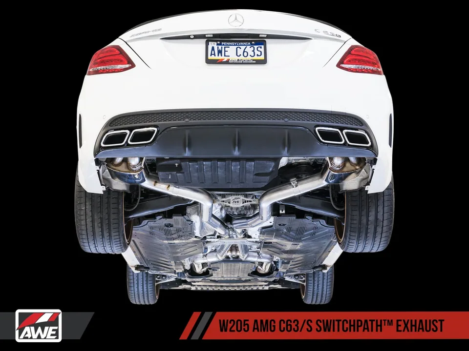 AWE Tuning 17-18 Mercedes-Benz W205 AMG C63/S Coupe SwitchPath Exhaust System - for DPE Cars 3025-31042 6 of 6