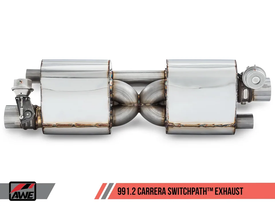 AWE Tuning 17-19 Porsche 911 (991.2) Carrera / S SwitchPath Exhaust for PSE Cars - Chrome Silver Tips 3025-32018 3 of 6