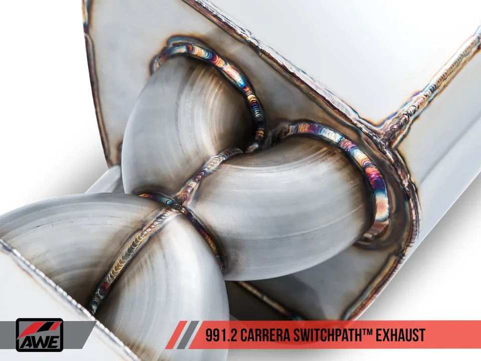 AWE Tuning 17-19 Porsche 911 (991.2) Carrera / S SwitchPath Exhaust for PSE Cars - Chrome Silver Tips 3025-32018 4 of 6
