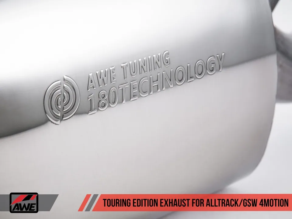 AWE Tuning 17-19 VW MK7 Golf Alltrack/Sportwagen 4Motion Touring Edition Exhaust - Diamond Black Tips 3015-33098 6 of 6