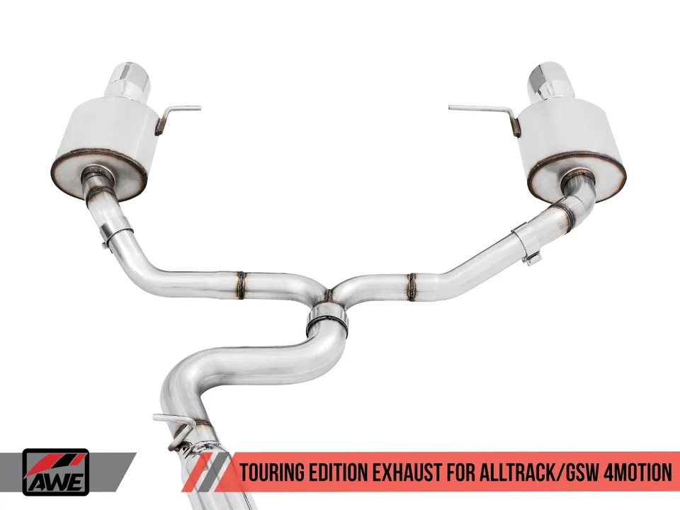 AWE Tuning 17-19 VW MK7 Golf Alltrack/Sportwagen 4Motion Touring Edition Exhaust - Polished Silver Tips 3015-32098 3 of 6