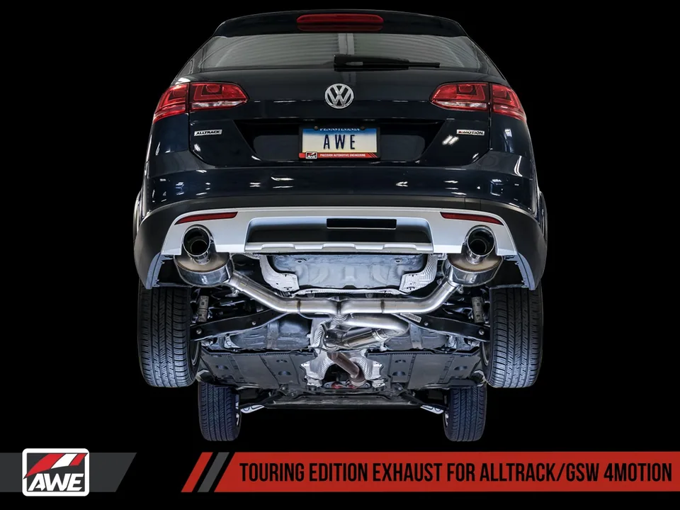 AWE Tuning 17-19 VW MK7 Golf Alltrack/Sportwagen 4Motion Touring Edition Exhaust - Polished Silver Tips 3015-32098 6 of 6