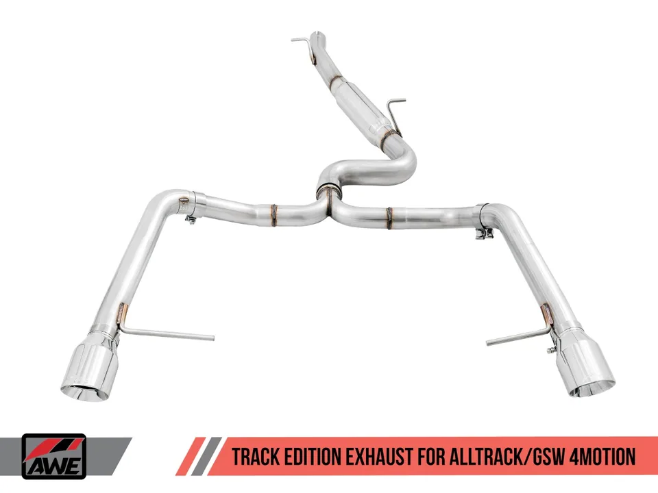 AWE Tuning 17-19 VW MK7 Golf Alltrack/Sportwagen 4Motion Track Edition Exhaust - Polished Silver Tips 3020-32044 2 of 6