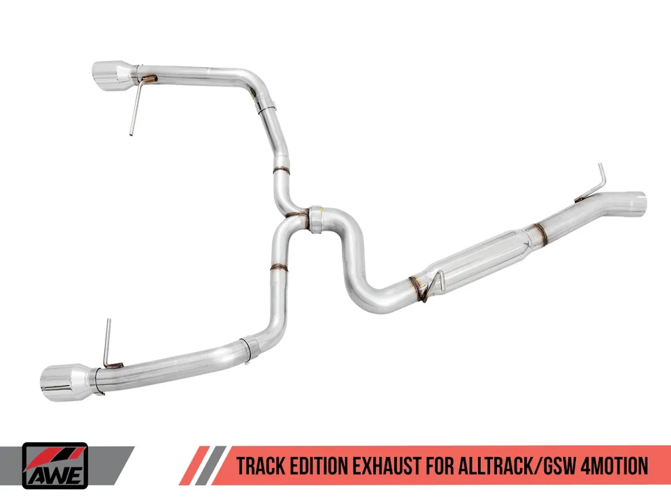 AWE Tuning 17-19 VW MK7 Golf Alltrack/Sportwagen 4Motion Track Edition Exhaust - Polished Silver Tips 3020-32044 4 of 6