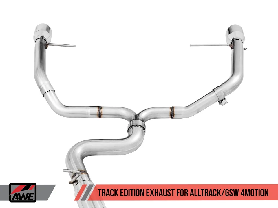 AWE Tuning 17-19 VW MK7 Golf Alltrack/Sportwagen 4Motion Track Edition Exhaust - Polished Silver Tips 3020-32044 5 of 6