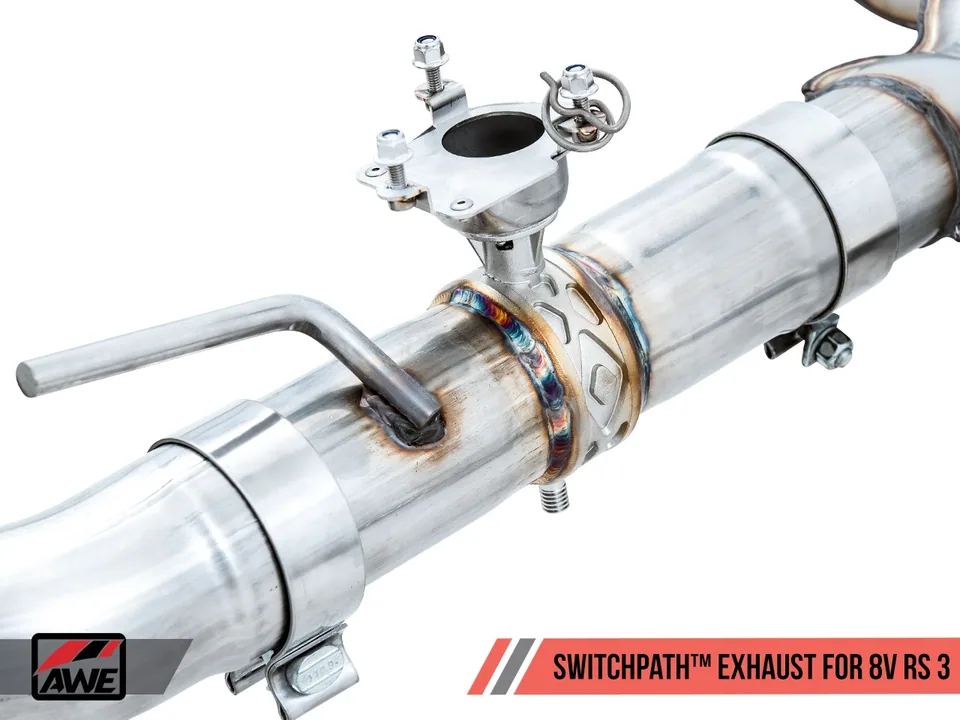 AWE Tuning 17-20 Audi RS3 8V SwitchPath Exhaust w/Diamond Black RS-Style Tips 3025-33034 3 of 6