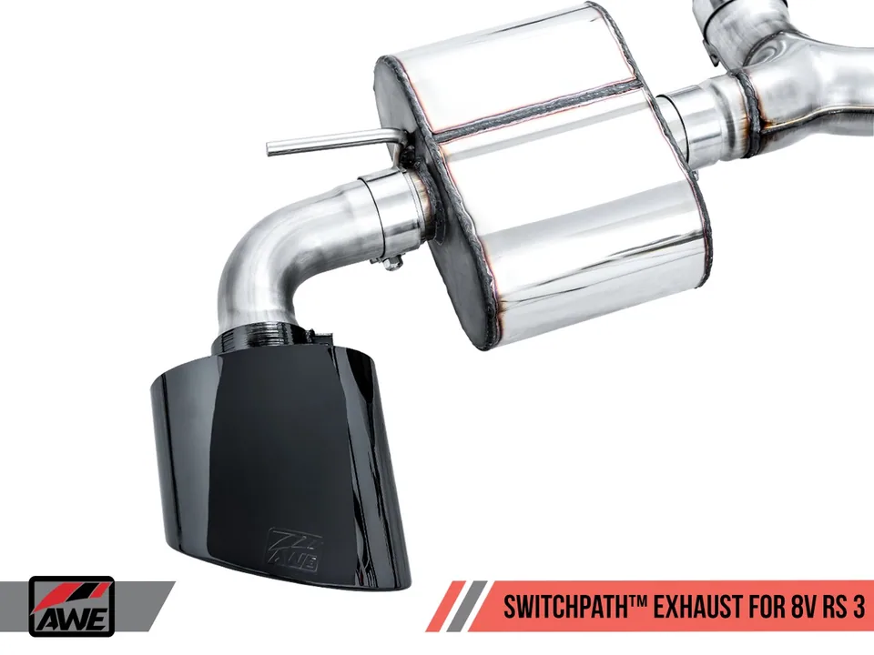 AWE Tuning 17-20 Audi RS3 8V SwitchPath Exhaust w/Diamond Black RS-Style Tips 3025-33034 4 of 6
