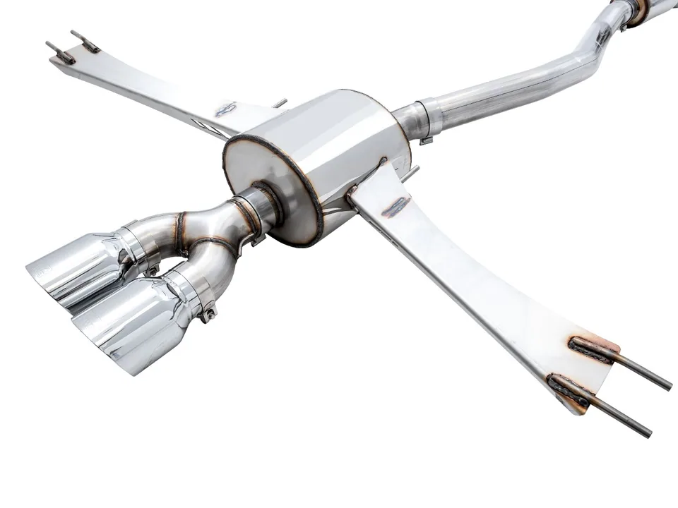 AWE Tuning 17-20 Honda Civic Si Touring Edition Exhaust w/Front Pipe & Dual Diamond Black Tips 3015-33122 2 of 6