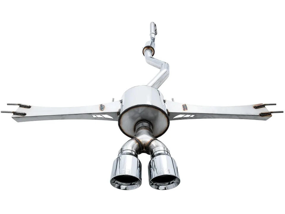 AWE Tuning 17-20 Honda Civic Si Touring Edition Exhaust w/Front Pipe & Dual Diamond Black Tips 3015-33122 3 of 6