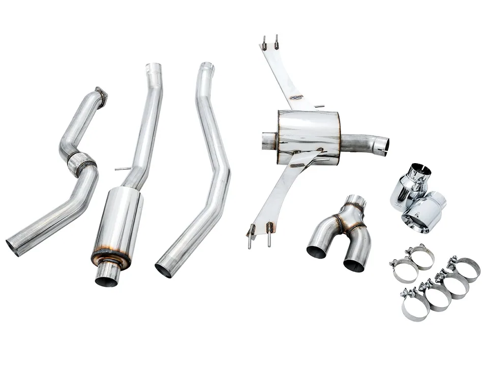 AWE Tuning 17-20 Honda Civic Si Touring Edition Exhaust w/Front Pipe & Dual Diamond Black Tips 3015-33122 5 of 6
