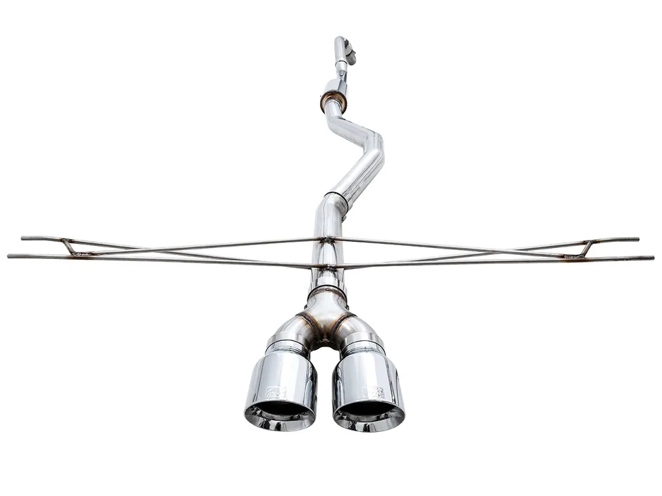AWE Tuning 17-20 Honda Civic Si Track Edition Exhaust w/Front Pipe & Dual Chrome Silver Tips 3020-32052 5 of 6