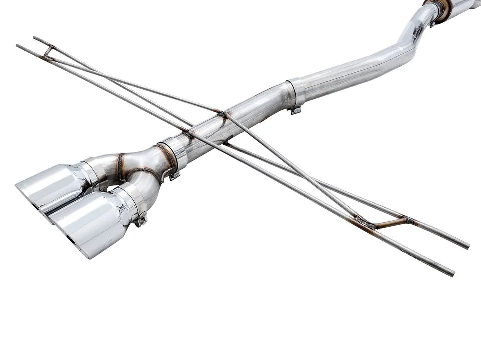 AWE Tuning 17-20 Honda Civic Si Track Edition Exhaust w/Front Pipe & Dual Diamond Black Tips 3020-33066 3 of 6