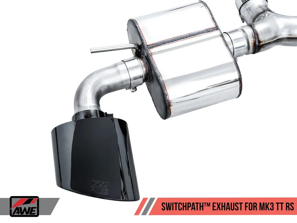 AWE Tuning 17-21 Audi TT RS 2.5L Turbo Coupe 8S/MK3 SwitchPath Exhaust w/Diamond Black RS-Style Tips 3025-33032 4 of 6