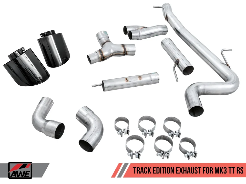 AWE Tuning 17-21 Audi TT RS 8S/RK3 2.5L Turbo Track Edition Exhaust - Diamond Black RS-Style Tips 3020-33062 3 of 5
