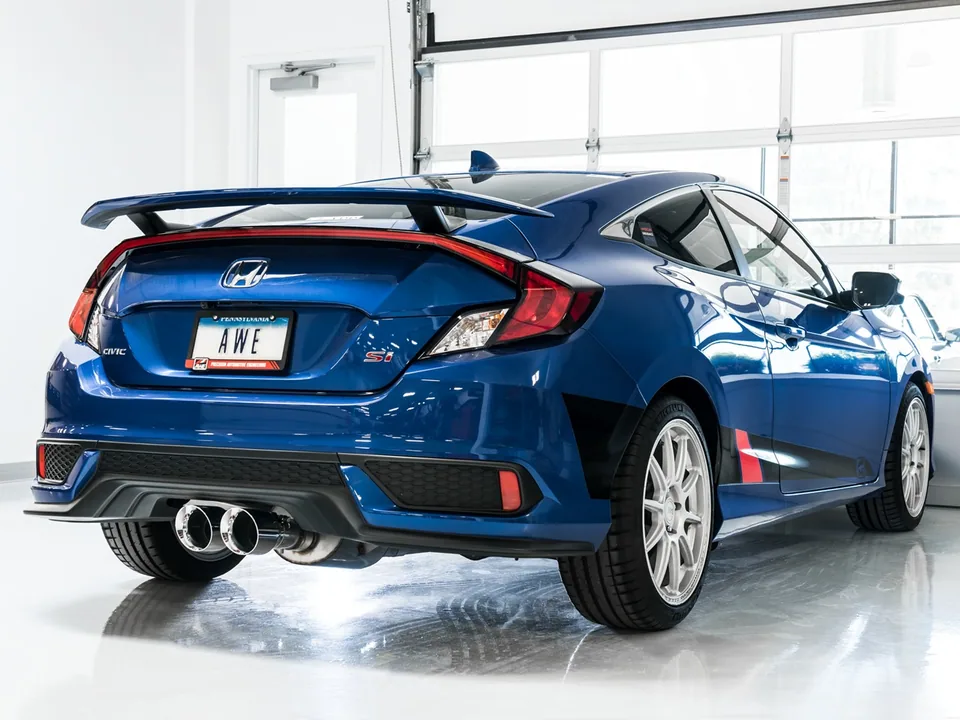 AWE Tuning 17-21 Honda Civic SI 1.5L / Type R 2.0L Turbo Triple-to-Dual Tip Conversion Kit 3810-31016 3 of 3