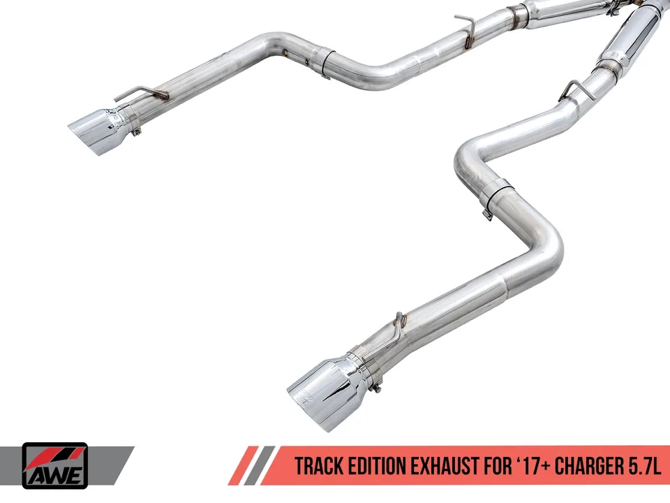 AWE Tuning 17-22 Dodge Charger 5.7L Track Edition Exhaust - Diamond Black Tips 3015-33134 2 of 6