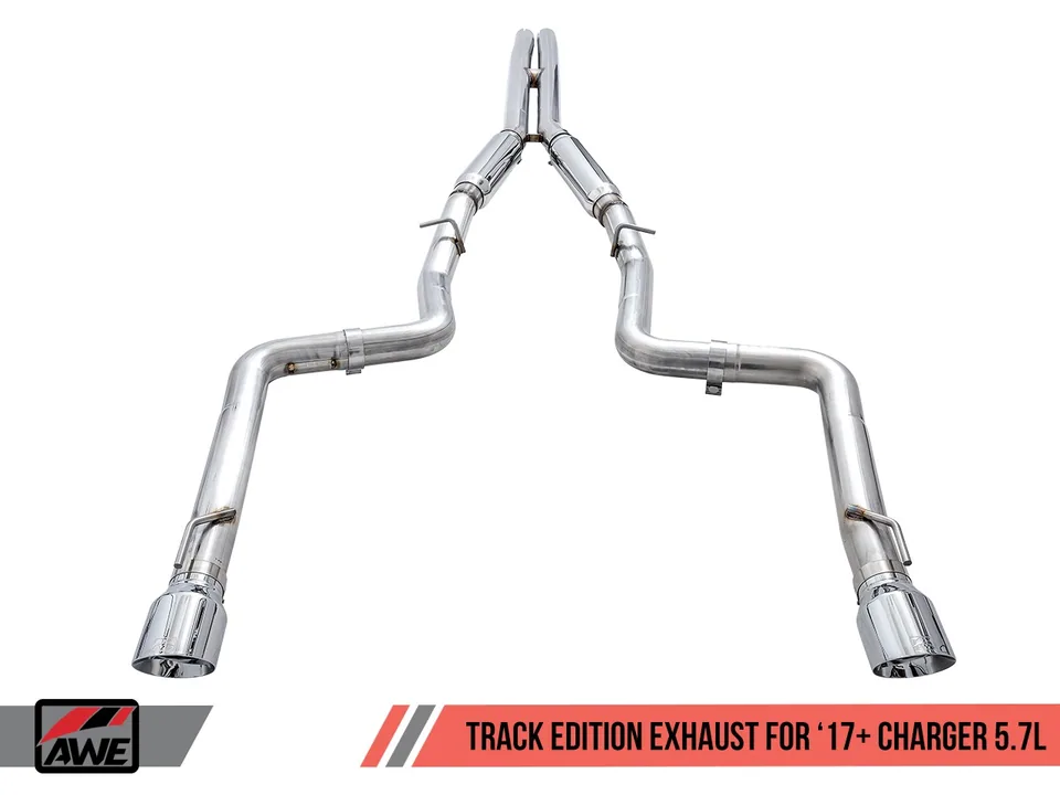 AWE Tuning 17-22 Dodge Charger 5.7L Track Edition Exhaust - Diamond Black Tips 3015-33134 3 of 6