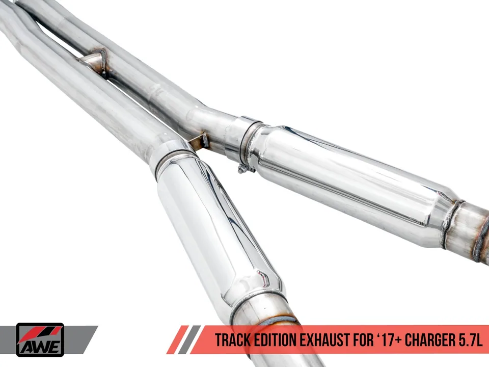 AWE Tuning 17-22 Dodge Charger 5.7L Track Edition Exhaust - Diamond Black Tips 3015-33134 4 of 6