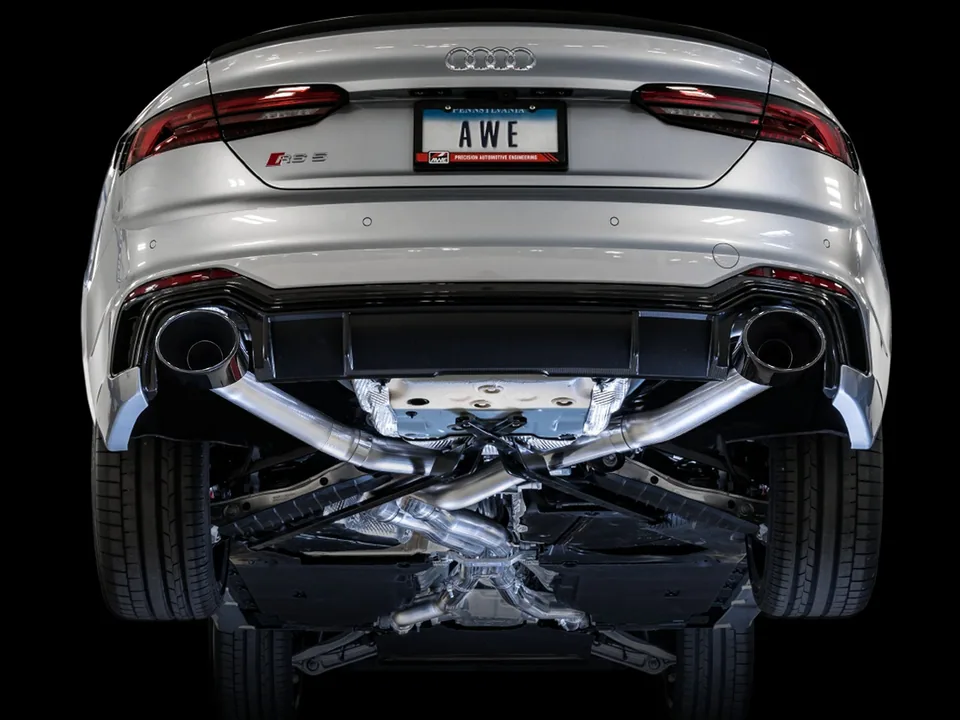 AWE Tuning 18-19 Audi B9 RS5 Track Edition Exhaust w/ Diamond Black RS Tips 3020-33058 5 of 6