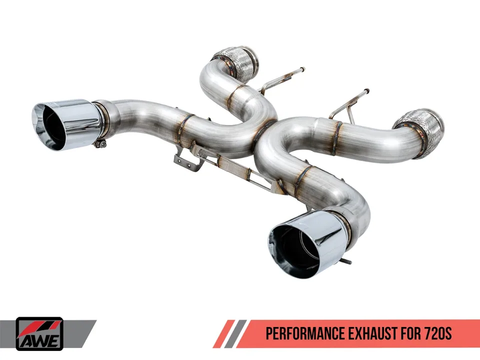 AWE Tuning 18-20 McLaren 720S Performance Exhaust - Diamond Black Tips 3010-33050 1 of 6