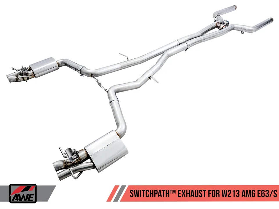 AWE Tuning 18-20 Mercedes-Benz W213 AMG E63/S Sedan/Wagon SwitchPath Exhaust System - for Non-DPE Cars 3025-31046 1 of 6