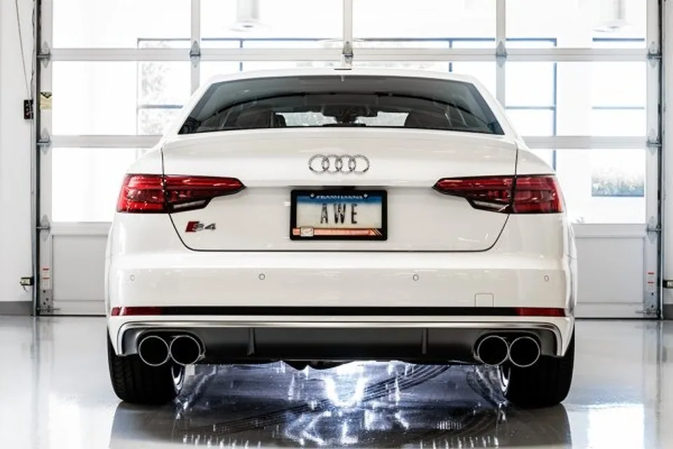 AWE Tuning 18-21 Audi B9 S4 3.0T SwitchPath Exhaust (Resonated for Perf. DP) 102mm - Chrome Silver Tips 3025-42052 4 of 5