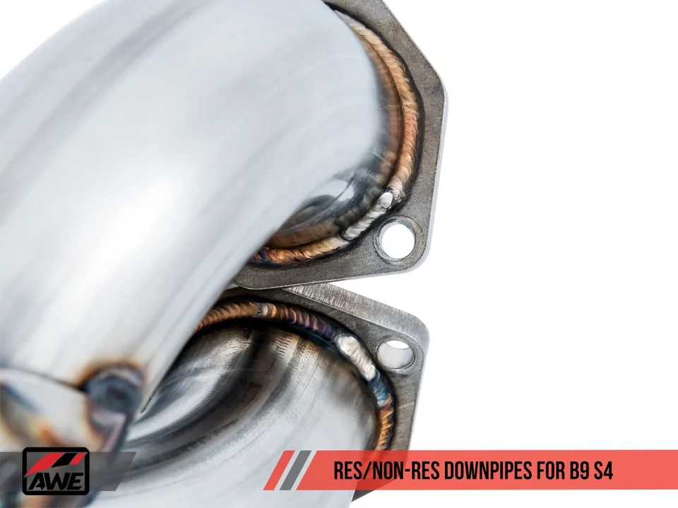 AWE Tuning 18-21 Audi B9 S4 Touring Edition Exhaust - Non-Resonated (Silver 90mm Tips) 3010-42060 4 of 6