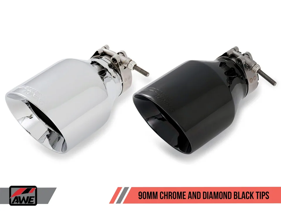 AWE Tuning 18-21 Audi B9 S4 Touring Edition Exhaust - Non-Resonated (Silver 90mm Tips) 3010-42060 5 of 6