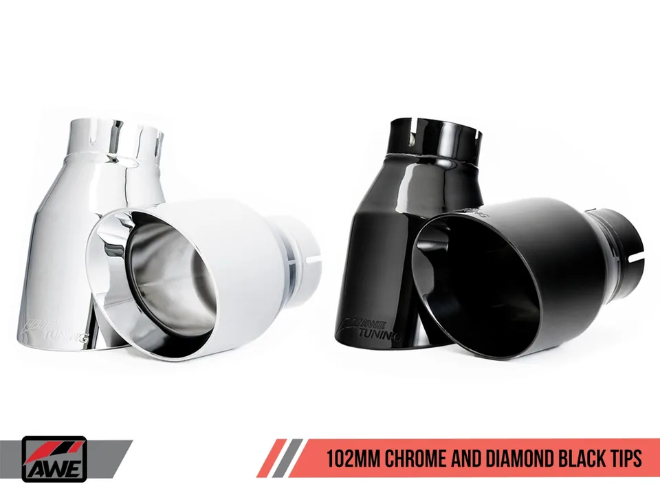 AWE Tuning 18-21 Audi B9 S5 3.0T Touring Edition Exhaust - Black Diamond Tips (102mm) 3015-43092 4 of 6