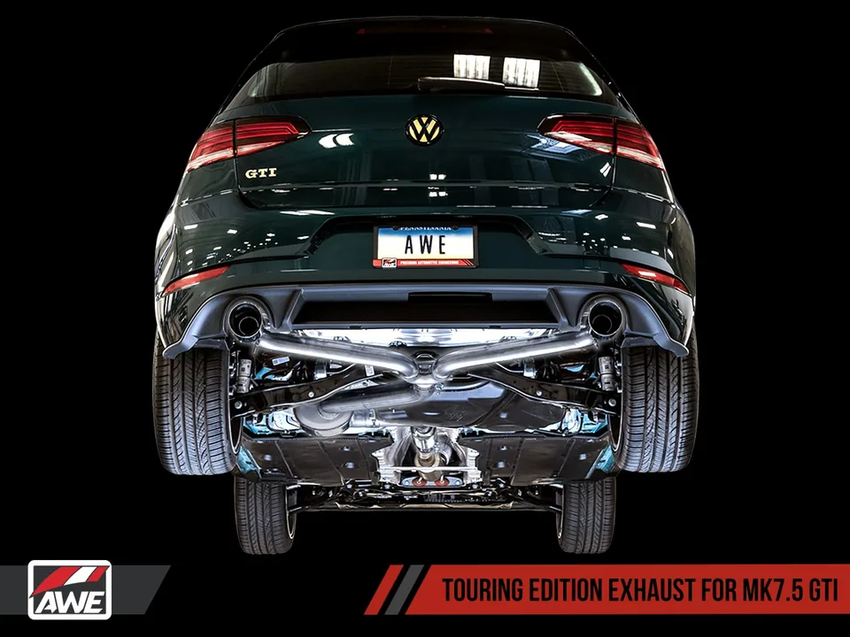 AWE Tuning 18-21 Volkswagen GTI MK7.5 2.0T Touring Edition Exhaust w/Diamond Black Tips 102mm 3015-33096 6 of 6
