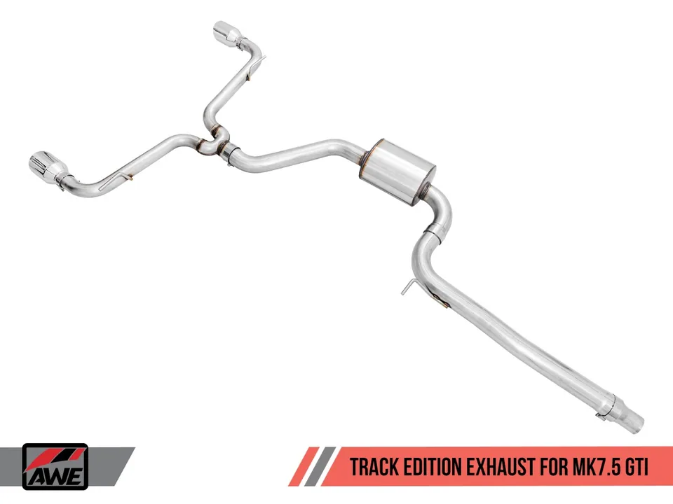 AWE Tuning 18-21 Volkswagen GTI MK7.5 2.0T Track Edition Exhaust w/Chrome Silver Tips 102mm 3020-32042 2 of 6