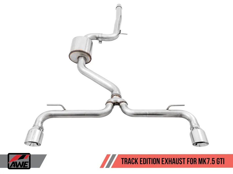 AWE Tuning 18-21 Volkswagen GTI MK7.5 2.0T Track Edition Exhaust w/Diamond Black Tips 102mm 3020-33046 2 of 6