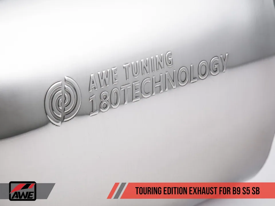 AWE Tuning 18-22 Audi B9 S5 Sportback Touring Edition Exhaust - Non-Resonated (Silver 90mm Tips) 3020-42054 6 of 6