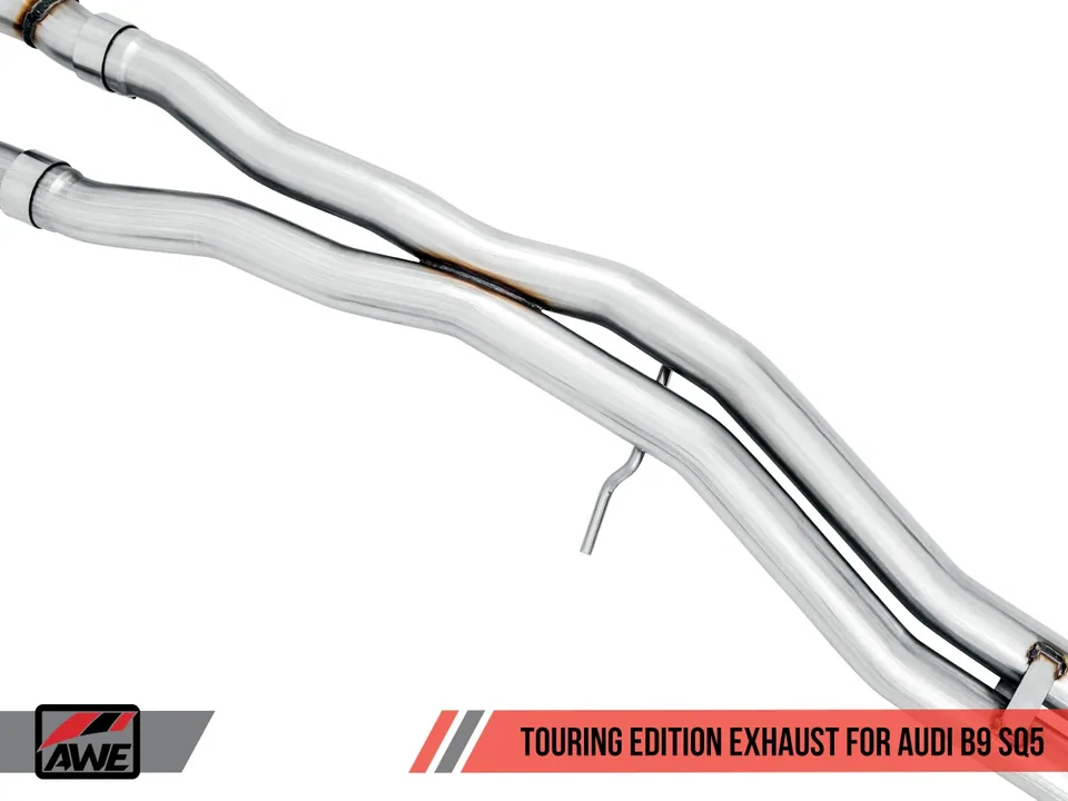 AWE Tuning 18-22 Audi B9 SQ5 Non-Resonated Touring Edition Cat-Back Exhaust - No Tips (Turn Downs) 3020-31022 5 of 6