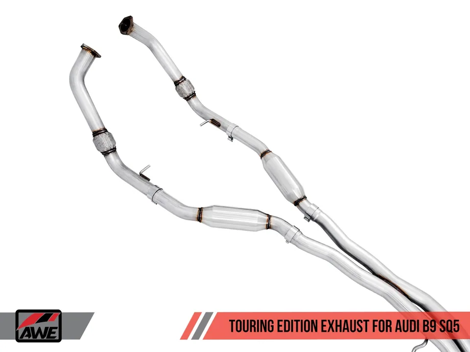 AWE Tuning 18-22 Audi B9 SQ5 Resonated Touring Edition Cat-Back Exhaust - No Tips (Turn Downs) 3015-31016 3 of 6