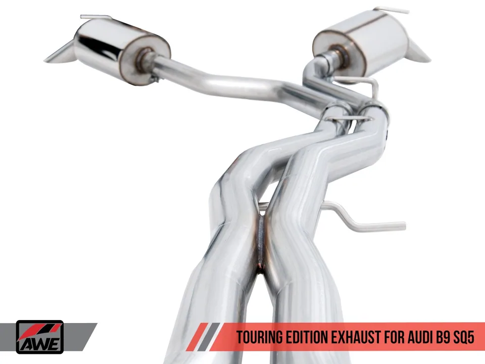 AWE Tuning 18-22 Audi B9 SQ5 Resonated Touring Edition Cat-Back Exhaust - No Tips (Turn Downs) 3015-31016 5 of 6