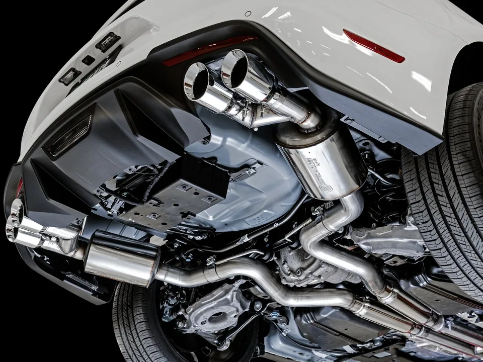 AWE Tuning 18-22 Ford Mustang GT (S550) Cat-back Exhaust - Touring Edition (Quad Chrome Silver Tips) 3015-42102 5 of 6
